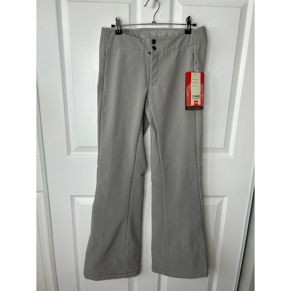 The North Face Apex STH Slim Flare Snow Pants Metallic Silver Small Long NWT